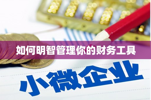 横峰如何明智管理你的财务工具