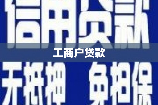 横峰工商户贷款