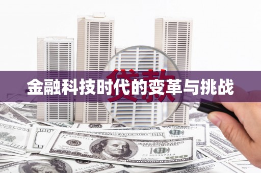 横峰金融科技时代的变革与挑战