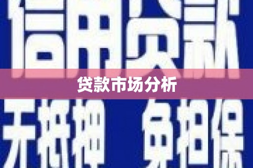 横峰贷款市场分析