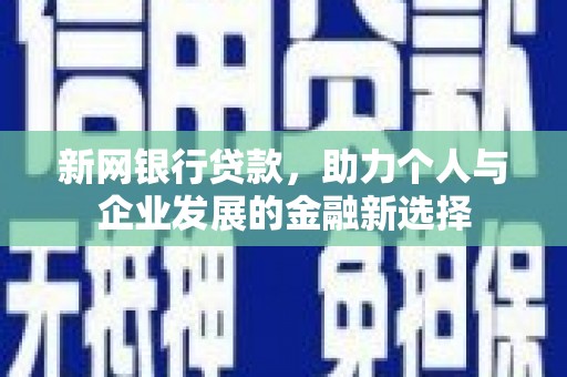 横峰新网银行贷款，助力个人与企业发展的金融新选择