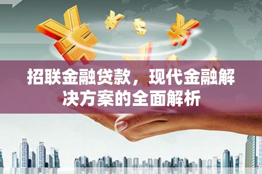横峰招联金融贷款，现代金融解决方案的全面解析