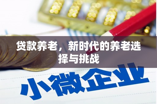 横峰贷款养老，新时代的养老选择与挑战
