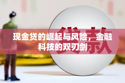 横峰现金贷的崛起与风险，金融科技的双刃剑