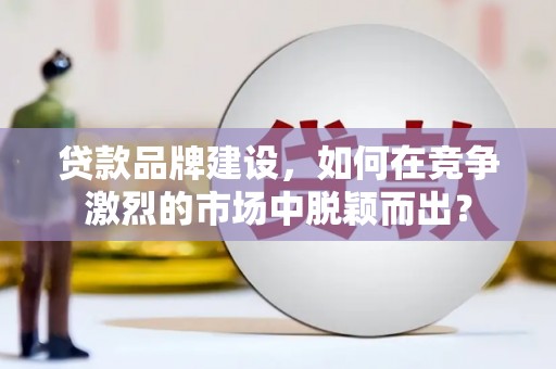 横峰贷款品牌建设，如何在竞争激烈的市场中脱颖而出？