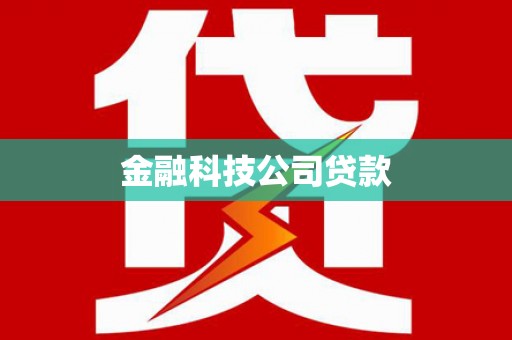 横峰金融科技公司贷款