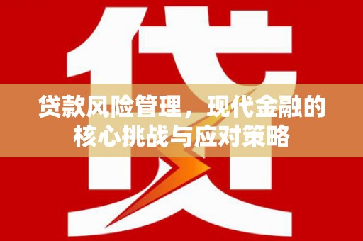 横峰贷款风险管理，现代金融的核心挑战与应对策略