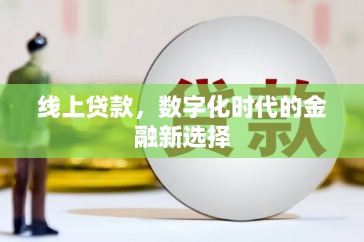 横峰线上贷款，数字化时代的金融新选择