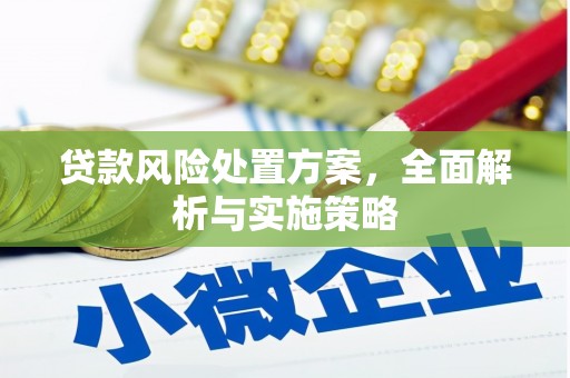 横峰贷款风险处置方案，全面解析与实施策略